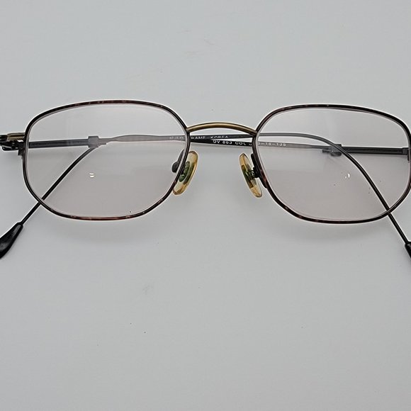 De Ja Vu DV 863 Col C Antique Gold Wire Frame Eyeglasses Korea 46-18-135 Vintage - Picture 10 of 12